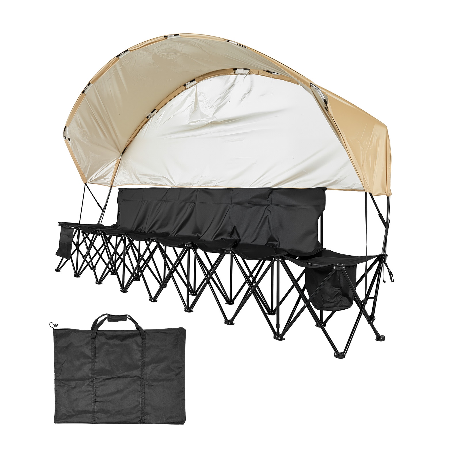 Portable Folding Bench For Football And Camping With Sunshade_voghion.com